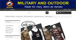 Desktop Screenshot of militaryandoutdoor.co.uk